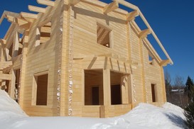 Возможно ли строительство дома из бруса в зимнее время? 